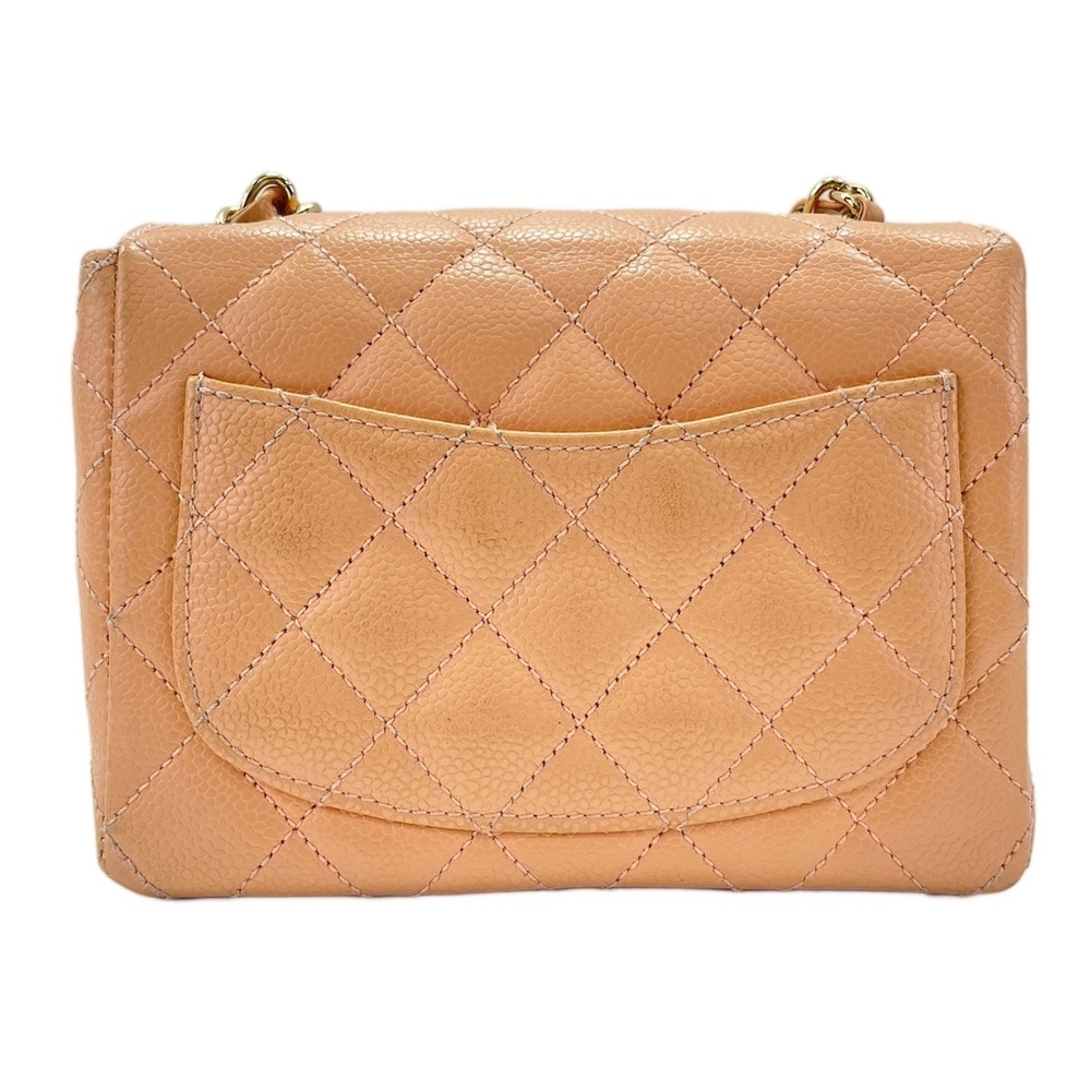 Chanel Mini Matelassé Shoulder Bag, Orange - Picture 3 of 13